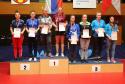 stupeň víťazov - štvorhra ženy, 2. miesto Puchovan stupeň víťazov - štvorhra ženy, 2. miesto Puchovan
